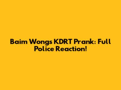 Baim Wong's KDRT Prank: Full Police Reaction!