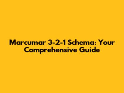 Marcumar 3-2-1 Schema: Your Comprehensive Guide