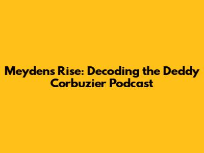 Meyden's Rise: Decoding the Deddy Corbuzier Podcast