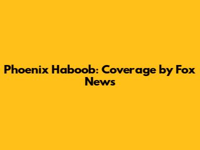 Phoenix Haboob: Coverage by Fox News